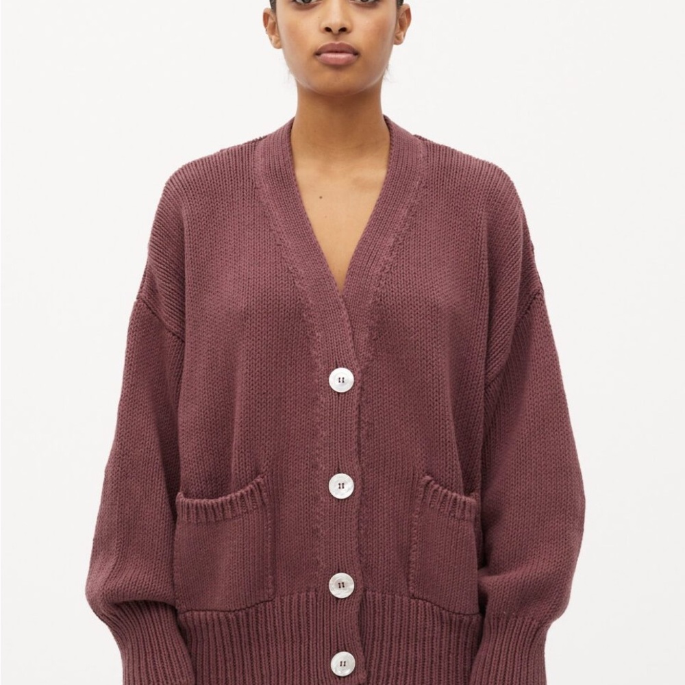 Babaa cardigan no16 black cherry NWT